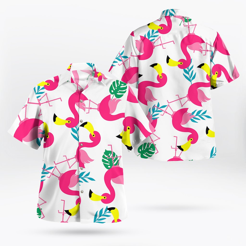 Flamingo Frenzy Beach Vacation Shirt