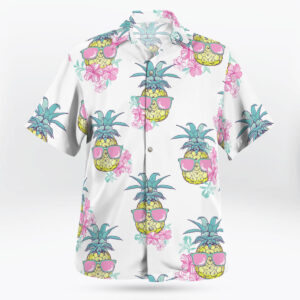 Funny Pineapple Sunglasses Hawaiian Shirt – Tropical Summer Vibes