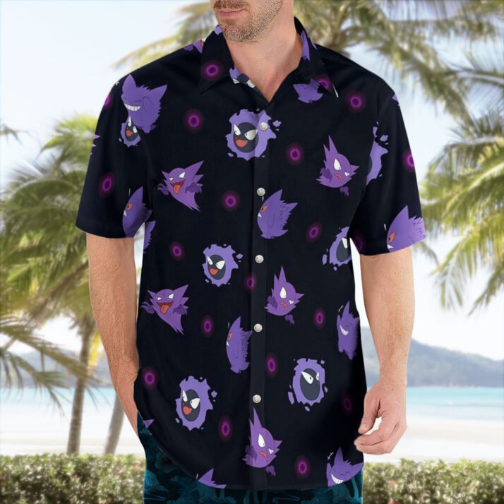 Gengar Evolution Hawaiian Shirt