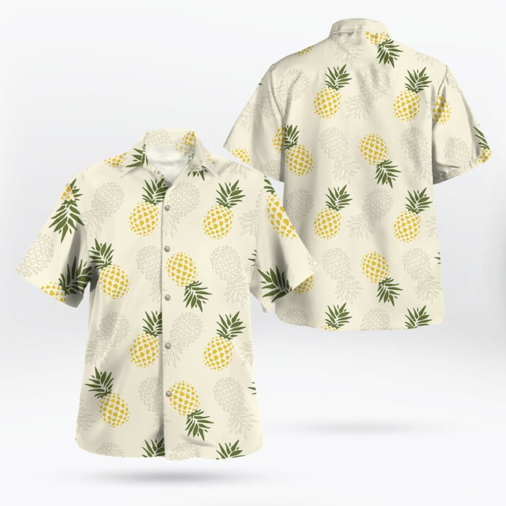 Heart-Shaped Pineapple Hawaiian Shirt