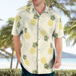 Heart-Shaped Pineapple Hawaiian Shirt