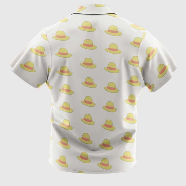 Luffy Hat Logo Hawaiian Shirt Button-up