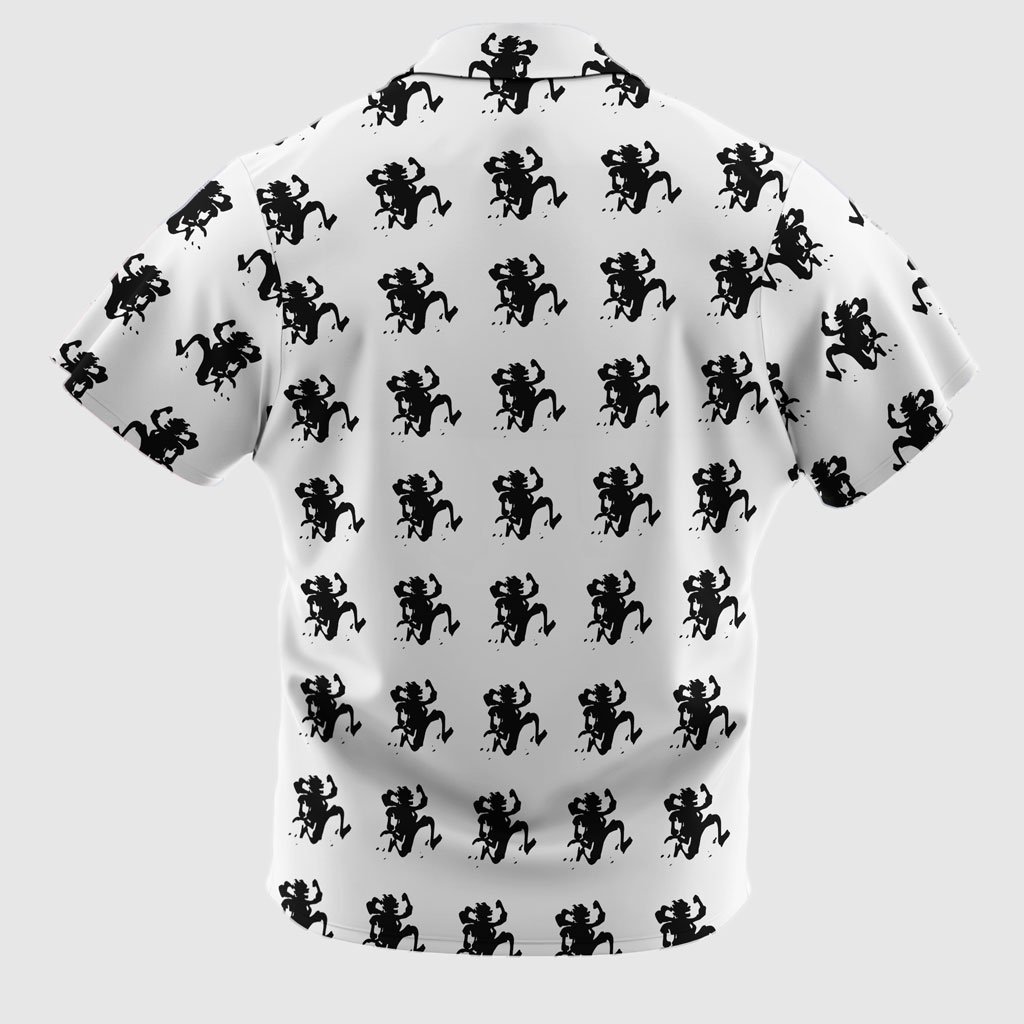 Luffy's Gear 5 Shadow Button Up Shirt