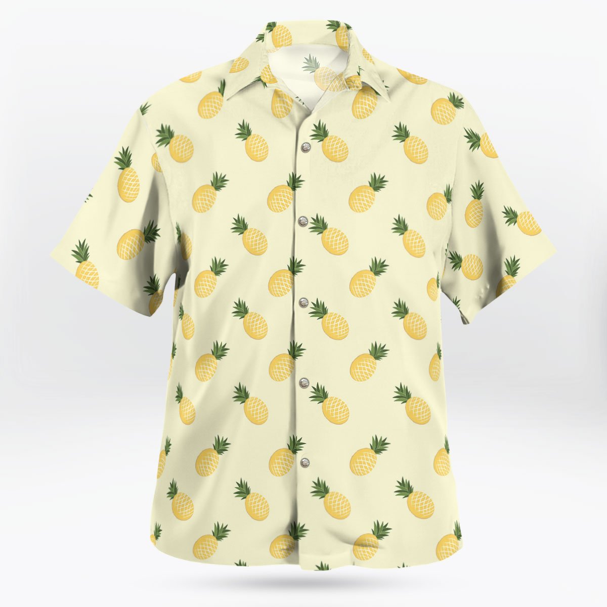 Mini Pineapple Pattern Hawaiian Shirt av
