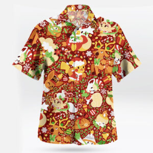 Pokemon Christmas Hawaiian Shirt – Festive Tropical Style