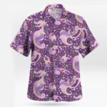 Pokemon Goodra Purple Floral Hawaiian Shirt