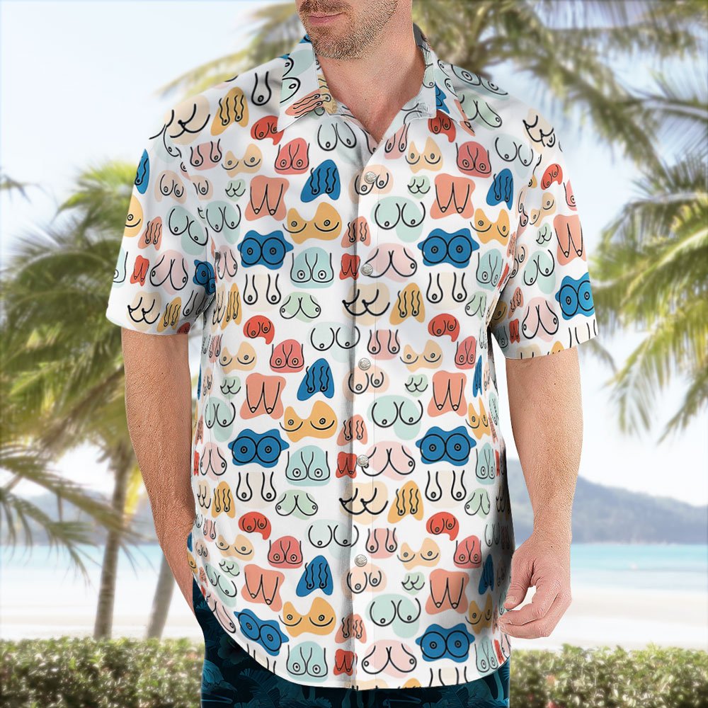 Printed Ladies Chest Hawaii Shirt 3