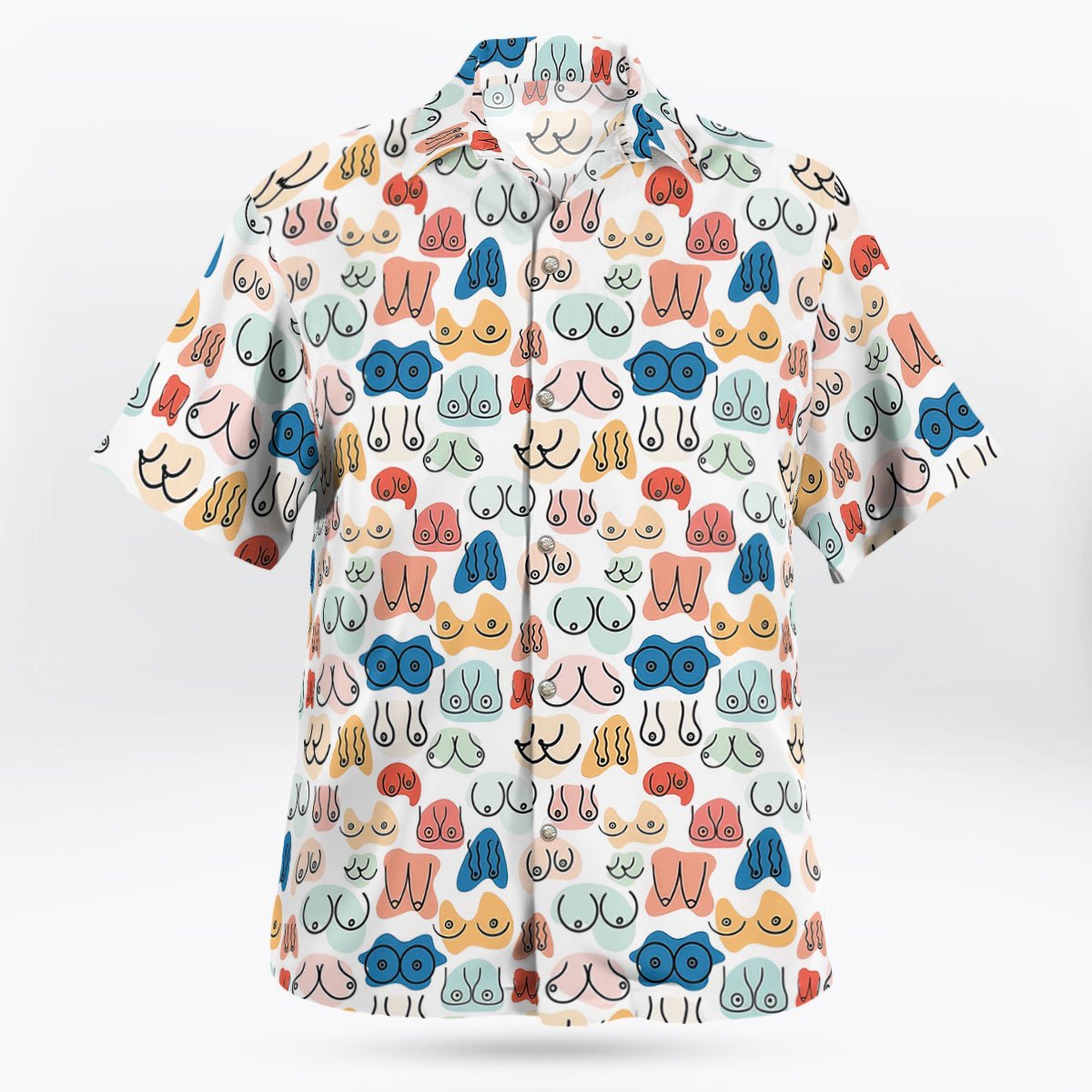 Printed Ladies Chest Hawaii Shirt av