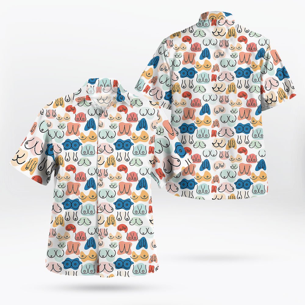 Printed Ladies Chest Hawaii Shirt