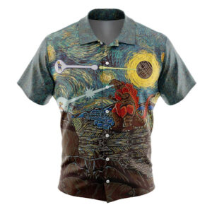 Saiyans vs Godzilla Starry Showdown Hawaiian Shirt