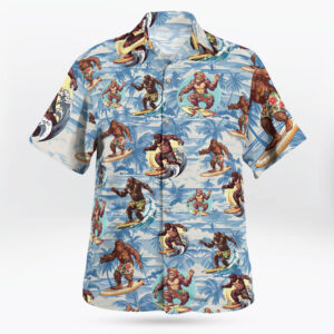 Sasquatch Bigfoot Tropical Hawaiian Shirt