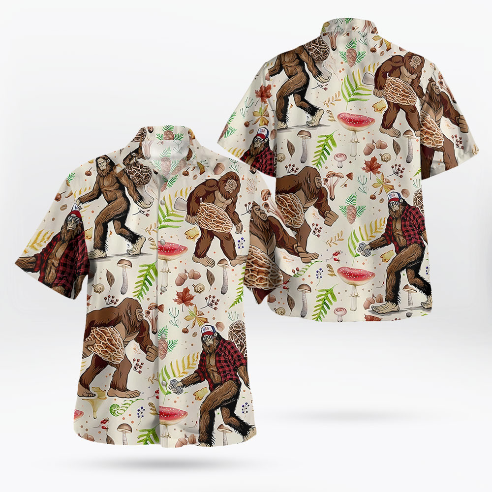 Sasquatch Hawaiian Shirt – Bigfoot Tropical Style for Summer 9 Sasquatch Hawaiian Shirt – Bigfoot Tropical Style for Summer av 3