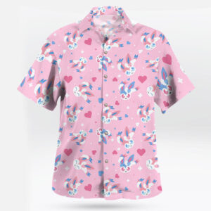 Sylveon Pattern Hawaiian Shirt