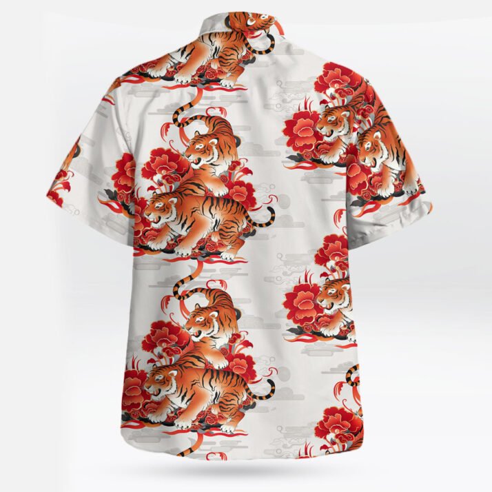 Tiger Pattern Hawaiian Shirt – Bold Jungle Style Aloha Wear - Image 3