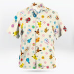 Tiny Pokémon Button-Up Hawaiian Shirt
