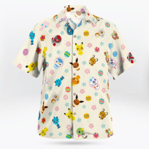 Tiny Pokémon Button-Up Hawaiian Shirt