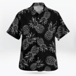 Tropical Black and White Pineapple Shirt