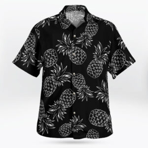 Tropical Black and White Pineapple Shirt