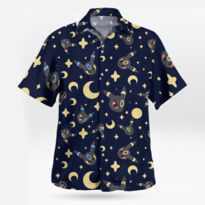 Umbreon Hawaiian Shirt Dark Aloha Vibes