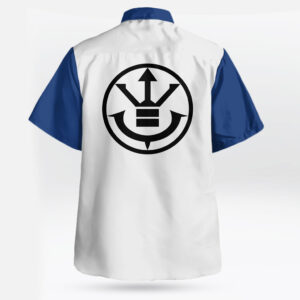 Vegeta Symbol Button-up Hawaiian Shirt