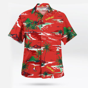 Aloha Vintage Red OceanThemed Hawaiian Shirt – Classic Coastal Vibes