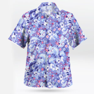 Alolan Vulpix Aloha Anime Hawaiian Shirt