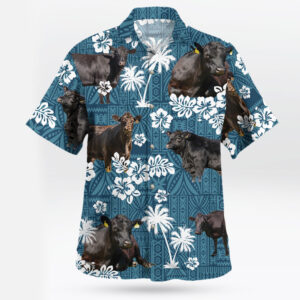 Black Angus Cow Hawaiian Shirt For Cattle Lovers