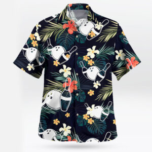 Bowling and Tropical Flower Hawaiian Shirt – Retro Sport Meets Aloha Style