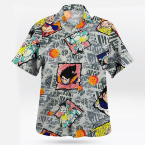 Dragon Ball Z Hawaiian Shirt – Retro Anime Button-Up Summer Shirt