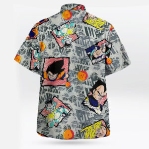 Dragon Ball Z Hawaiian Shirt – Retro Anime Button-Up Summer Shirt