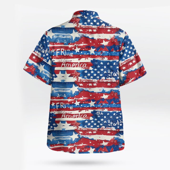 Freedom Splash Americana Hawaiian Shirt