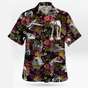 Galactic Battle Floral Hawaiian Shirt – Star Wars Inspired Aloha Style