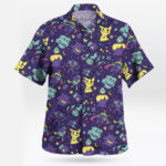Ghost Pokemon Short Sleeve Hawaiian Shirt