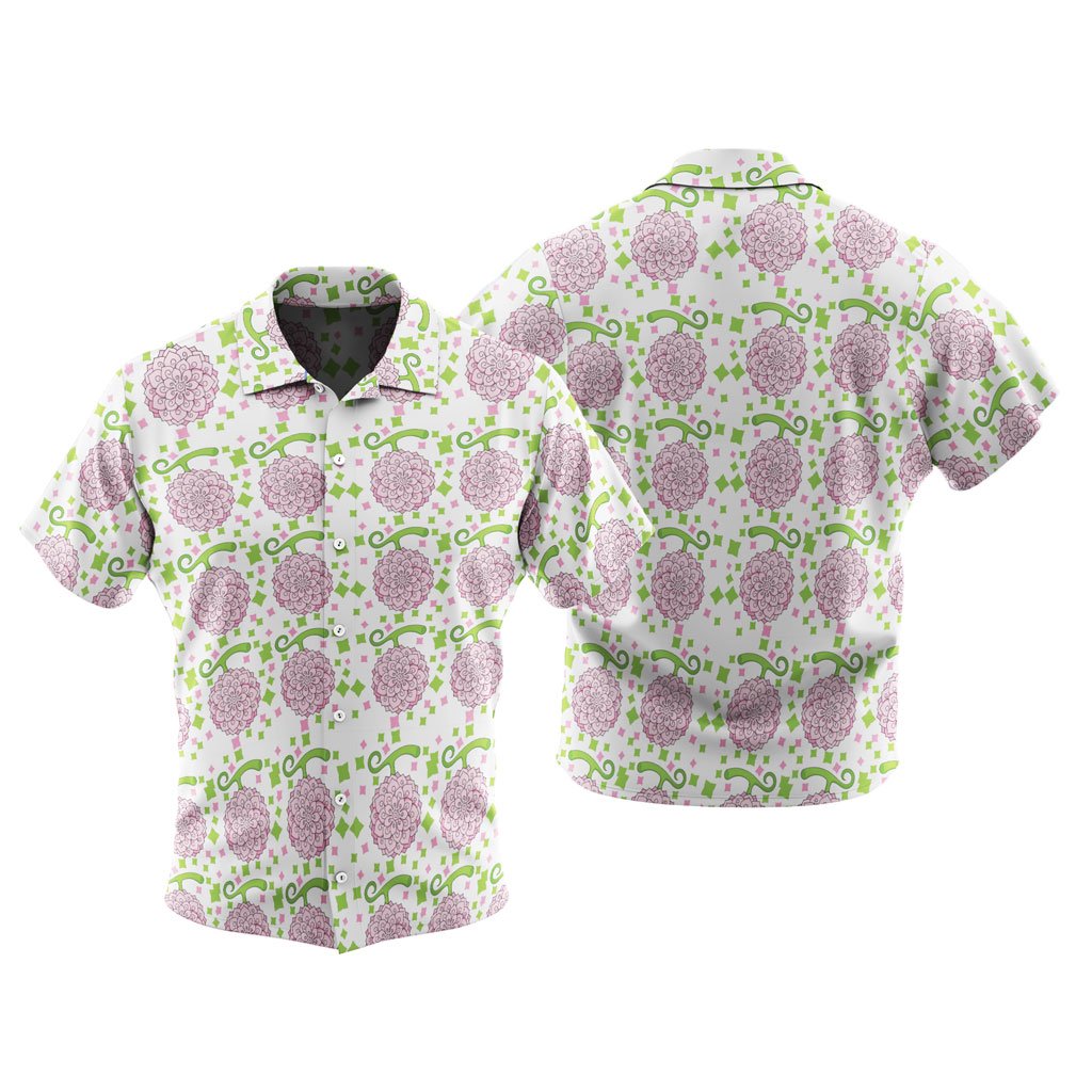 Hana Hana no Mi Floral Pattern Shirt – Nico Robin Devil Fruit Button-Up 7 Hana Hana no Mi Floral Pattern Shirt – One Piece Devil Fruit Button-Up