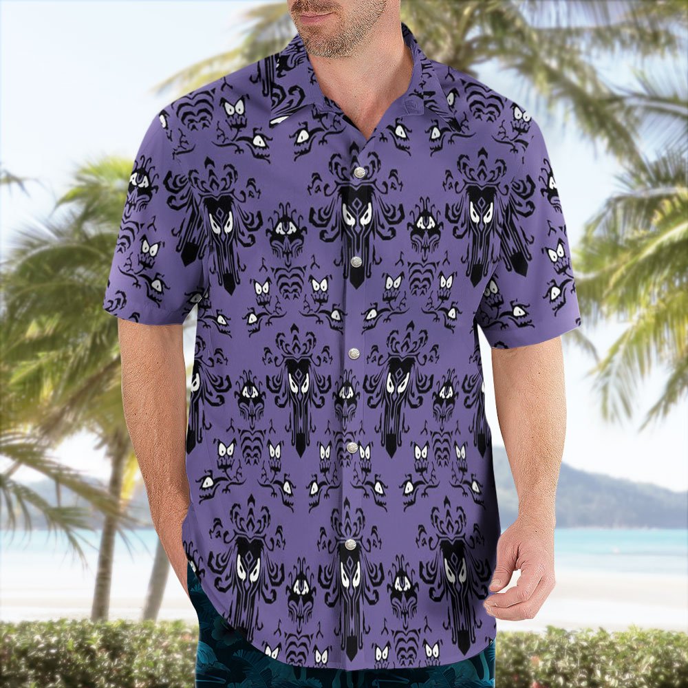 Haunted Mansion Halloween Hawaiian Shirt av