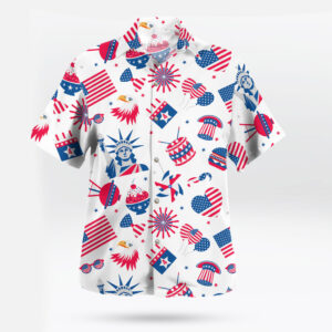 Liberty & Fireworks All-American Hawaiian Shirt