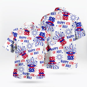 Men's Happy 4th of July Hawaiian Shirt