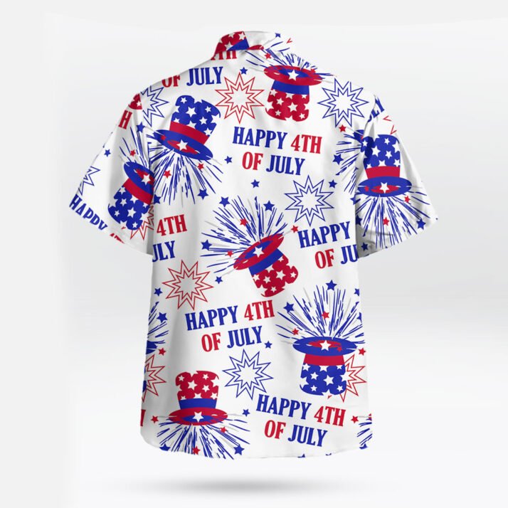 Men's Happy 4th of July Hawaiian Shirt