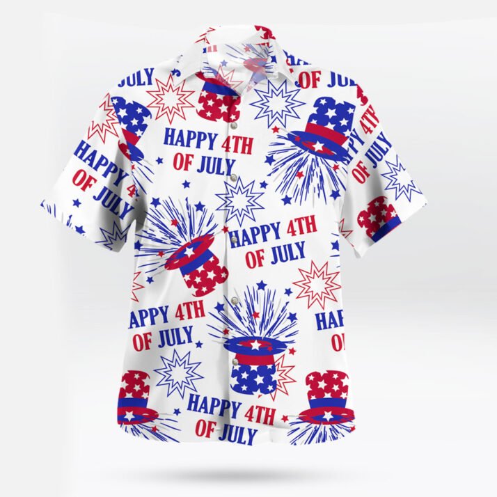 Men's Happy 4th of July Hawaiian Shirt