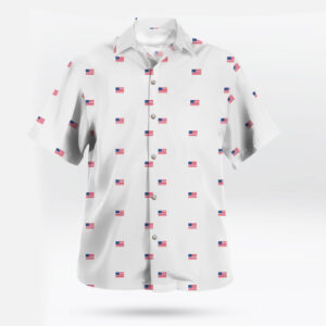 Men's US Flag Hawaiian Shirt Button-up