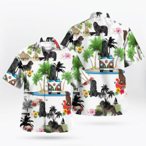 Newfoundland Dog Hawaiian Shirt