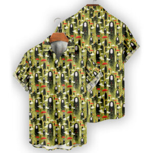 No-Face Bamboo Forest Hawaiian Shirt