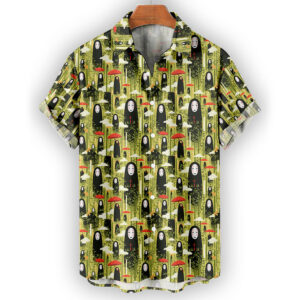 No-Face Bamboo Forest Hawaiian Shirt