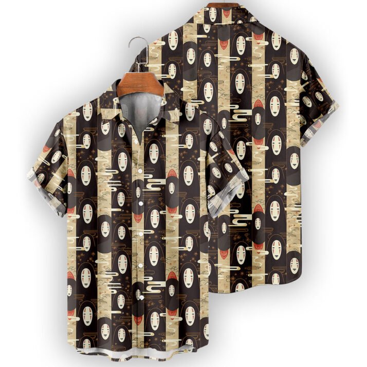 No-Face Spirited Away Hawaiian Shirt