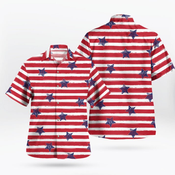Patriot American Sketch Stars Unique Hawaiian Shirt