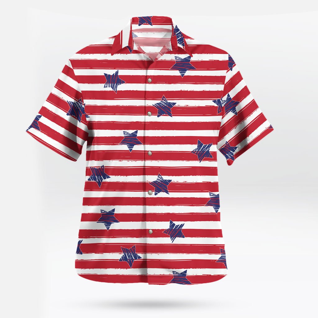 Patriot American Sketch Stars Unique Hawaiian Shirt
