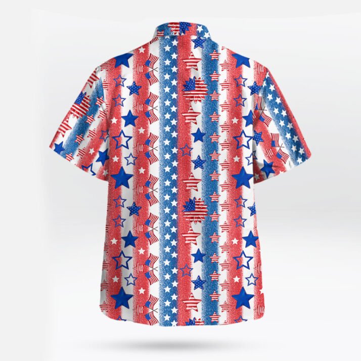 Patriotic American Flag Hawaiian Shirt Independence Day