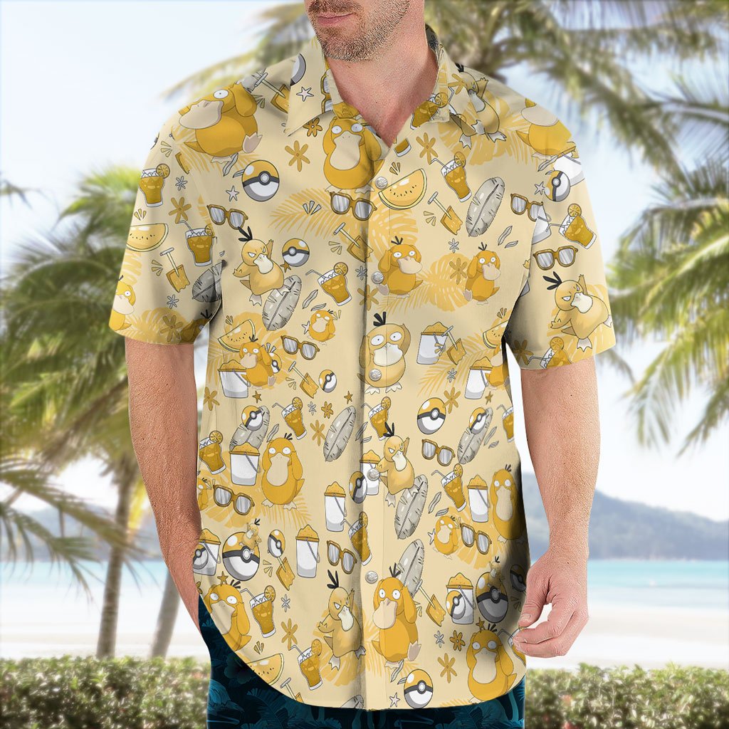 Psyduck Summer Mood Hawaiian Shirt 2