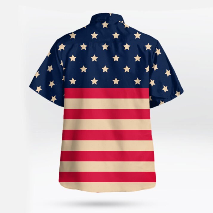 Vintage American Flag Button Up Shirt