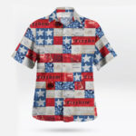 Vintage American Freedom Patriotic Hawaiian Shirt Button-up
